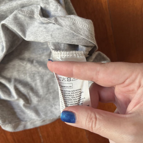 H&M top, grey, size M