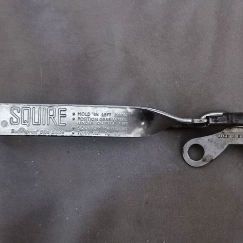 H. Squire & Sons Willenhall Staffs Bottle Opener used, blue blade, 1950