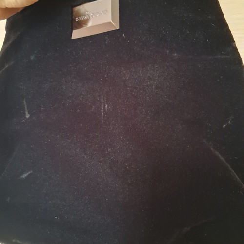 Armani Exchange clutch bag used, black velvet