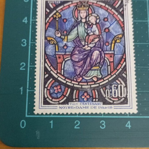 France Stamp 1964 800th Anniversary of Notre Dame Paris like new
