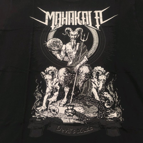 Mahakala Devils Music shirt used, size large, Stedman, black