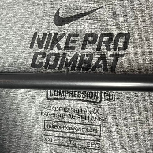 Nike Pro Combat 2.0 Core Compression T-Shirt like new, gray, XXL