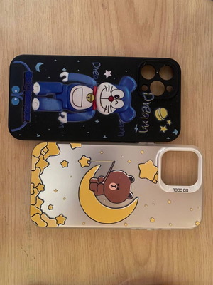 Θήκες iPhone 12 Pro Max σετ 2 τεμαχίων καινούργιες με cartoon σχέδια