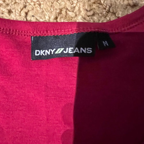 DKNY blouse used, slim fit, size M, red