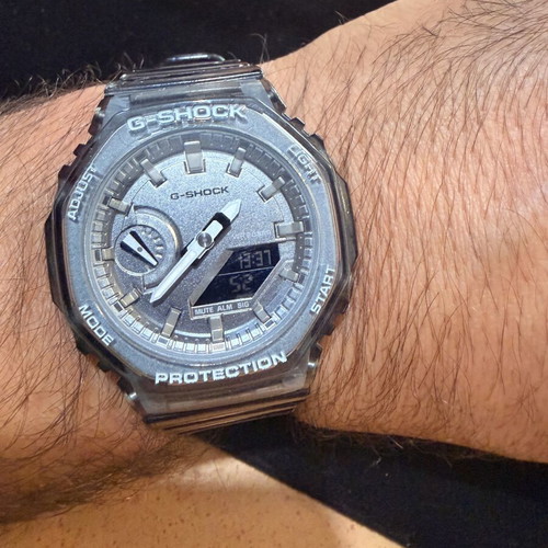 Casio G-Shock GMA-S2100SK Mini CasiOak Skeleton watch like new, gray