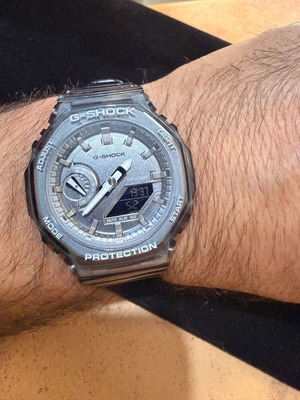 Casio G-Shock GMA-S2100SK Mini CasiOak Skeleton watch like new, gray