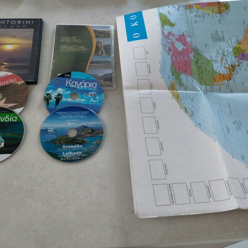 Explorer Set 6 DVD Documentaries and Large Interactive Atlas Map sealed