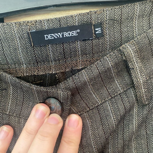Denny Rose women's low-rise pants like new, gray and brown size M