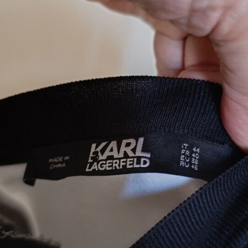 Karl Lagerfeld dress size 44 white like new with side slits