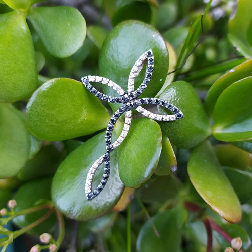 Silver cross 925 used with zircon