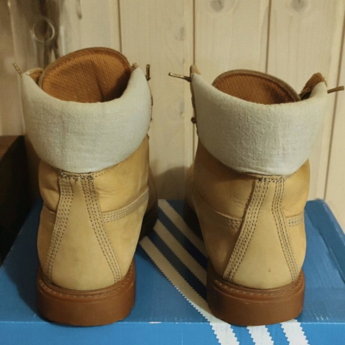 Lumberjack boots used, beige brown, size 43