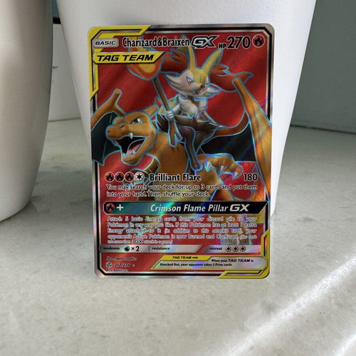 Charizard & Braixen GX Pokemon card