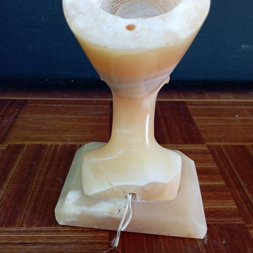 Decorative portatif with Nefertiti face used, Egyptian marble