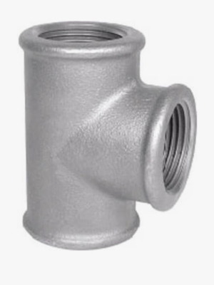 Galvanized tee for metal pipes new