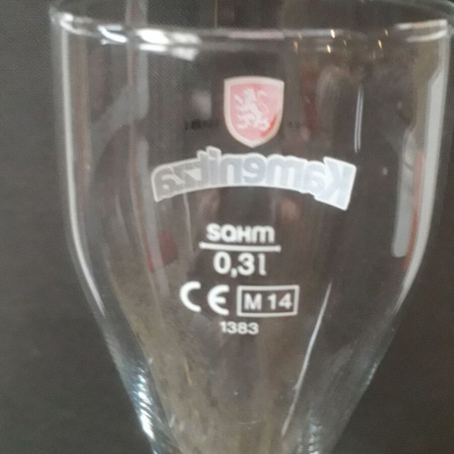 Kamenitza Weiss beer glass used, 0.3 l