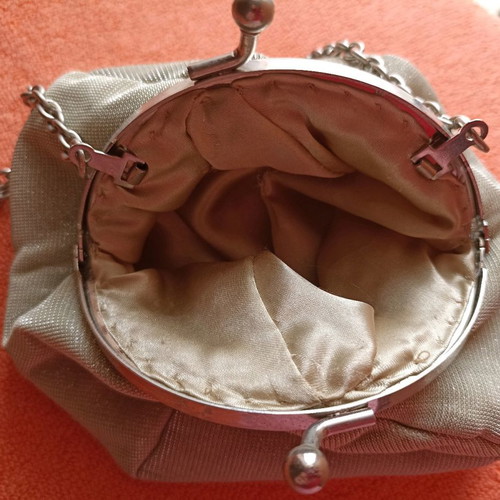 Wallet bag used, shiny with detachable chain