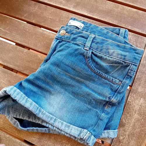 Sfera Y2K shorts like new, medium size, blue, 100% cotton