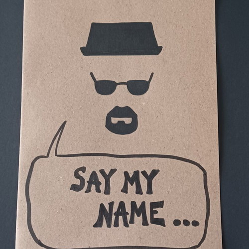 Breaking Bad greeting cards set of 2, handmade