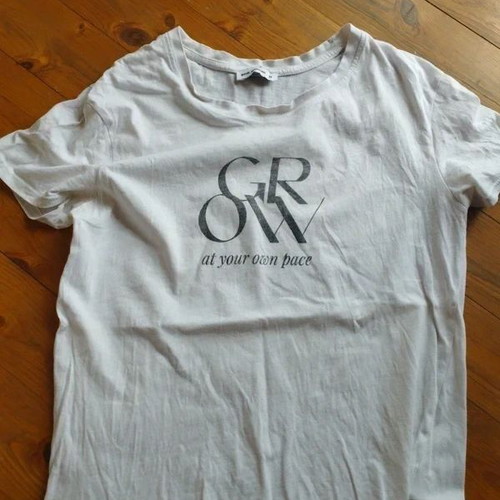 Pink Woman women's T-shirt like new, size M, white
