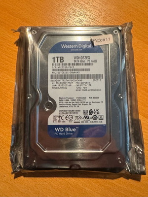Western Digital Blue 1TB HDD καινούργιο, 7200rpm