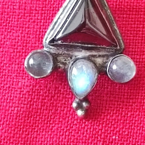 Silver chain 925 with handmade pendant used
