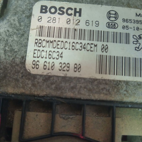 ECU computer Citroen Berlingo 1.6HDI used 9661032980 0281012619