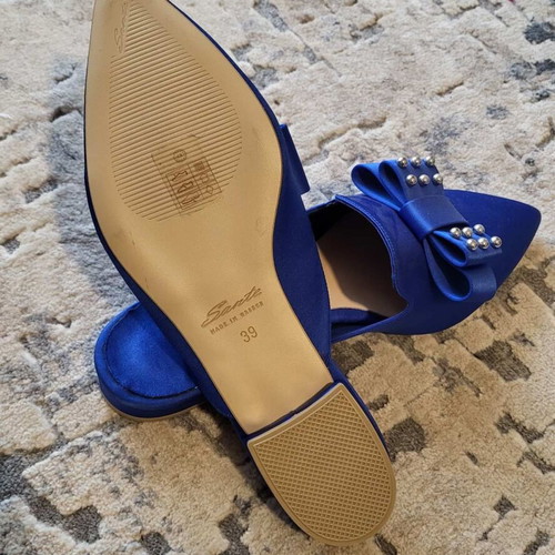 Sante blue mules new, size 39