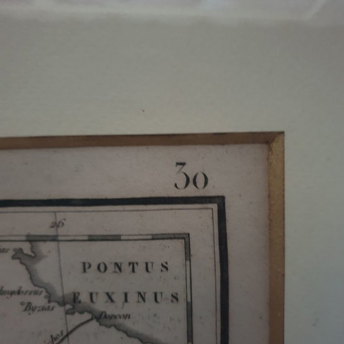 Grecle Antique Mappa Nova 1826 map new collectible with numbering