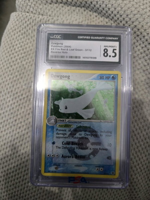 Dewgong Pokemon card new, CGC grade 8.5