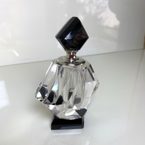 Glass perfume bottle used, fragrance container