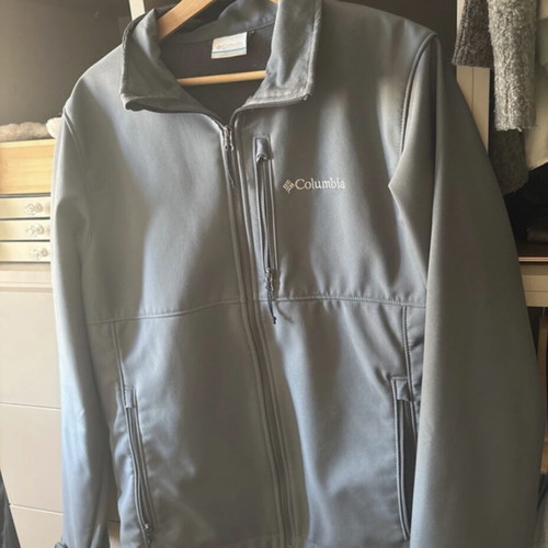 Columbia fleece men jacket grey size M new
