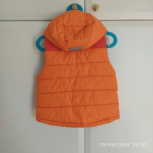 H&M Sleeveless Jacket New 2-3 Years Orange
