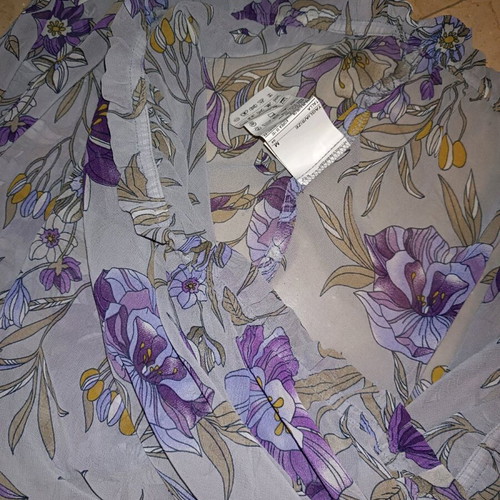 Benetton blouse gray-purple, new, size M to L