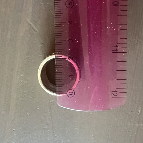 K.and silver and gold ring size 61