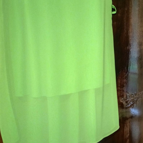 H&M airy green mini dress with belt loops
