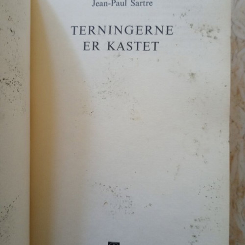 Terningerne er kastet by Jean-Paul Sartre used, Danish