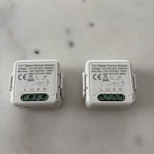 Smart Home Zigbee Dimmer Switches Tuya Smartlife Module Pack of 2