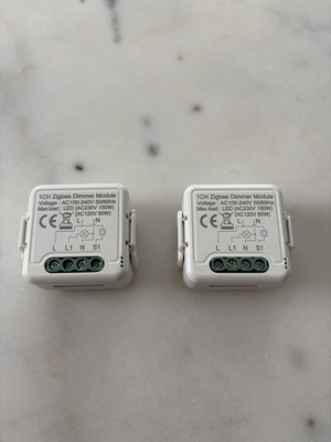 Smart Home Zigbee Dimmer Switches Tuya Smartlife Module Pack of 2