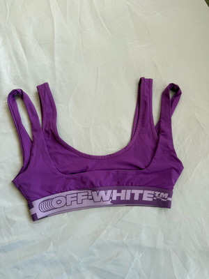 Off-White crop top like new, purple, size M