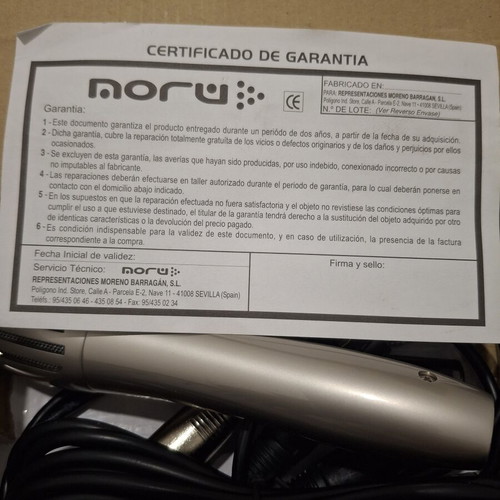 Noru Professional Dynamic Vocal Microphone NR 910-7239