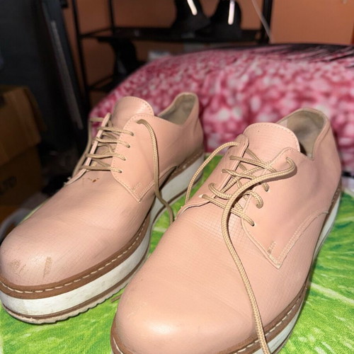 Tsakiris Mallas Nude Sneakers Size 39 like new with platform