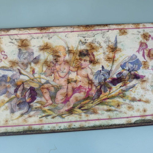 Vintage decorative sign for wall or door, 40x15cm