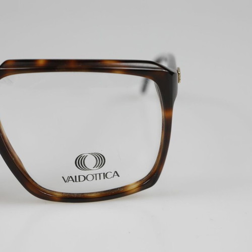 Valtottica Vintage 80s Eyeglasses new, brown tortoise large