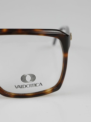 Valtottica Vintage 80s Eyeglasses new, brown tortoise large