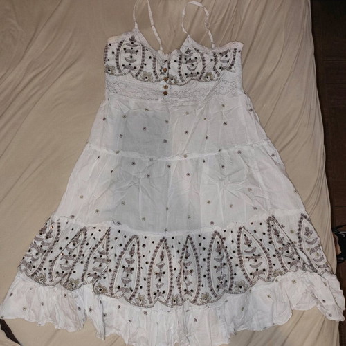 ASOS linen dress white island style, -  10,00 - Vendora.cy