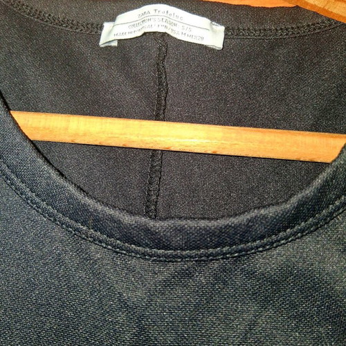 Zara Black Rib Dress with Side Cutouts like new, size M