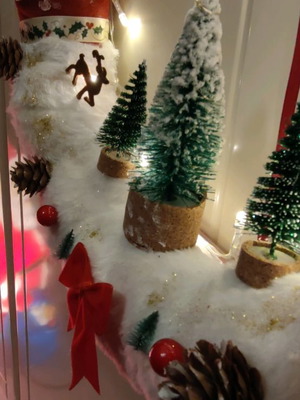 Χριστουγεννιάτικο στεφάνι 40εκ καινούργιο χειροποίητο