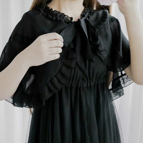 Goth cape new, black, one size