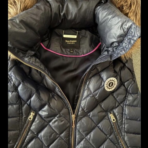 Juicy Couture vest jacket like new, blue, down-filled