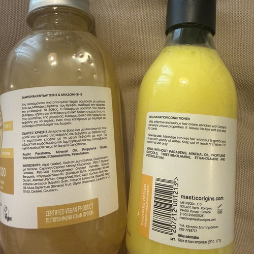 Mastic Origins shampoo and conditioner set new for hydration and repair